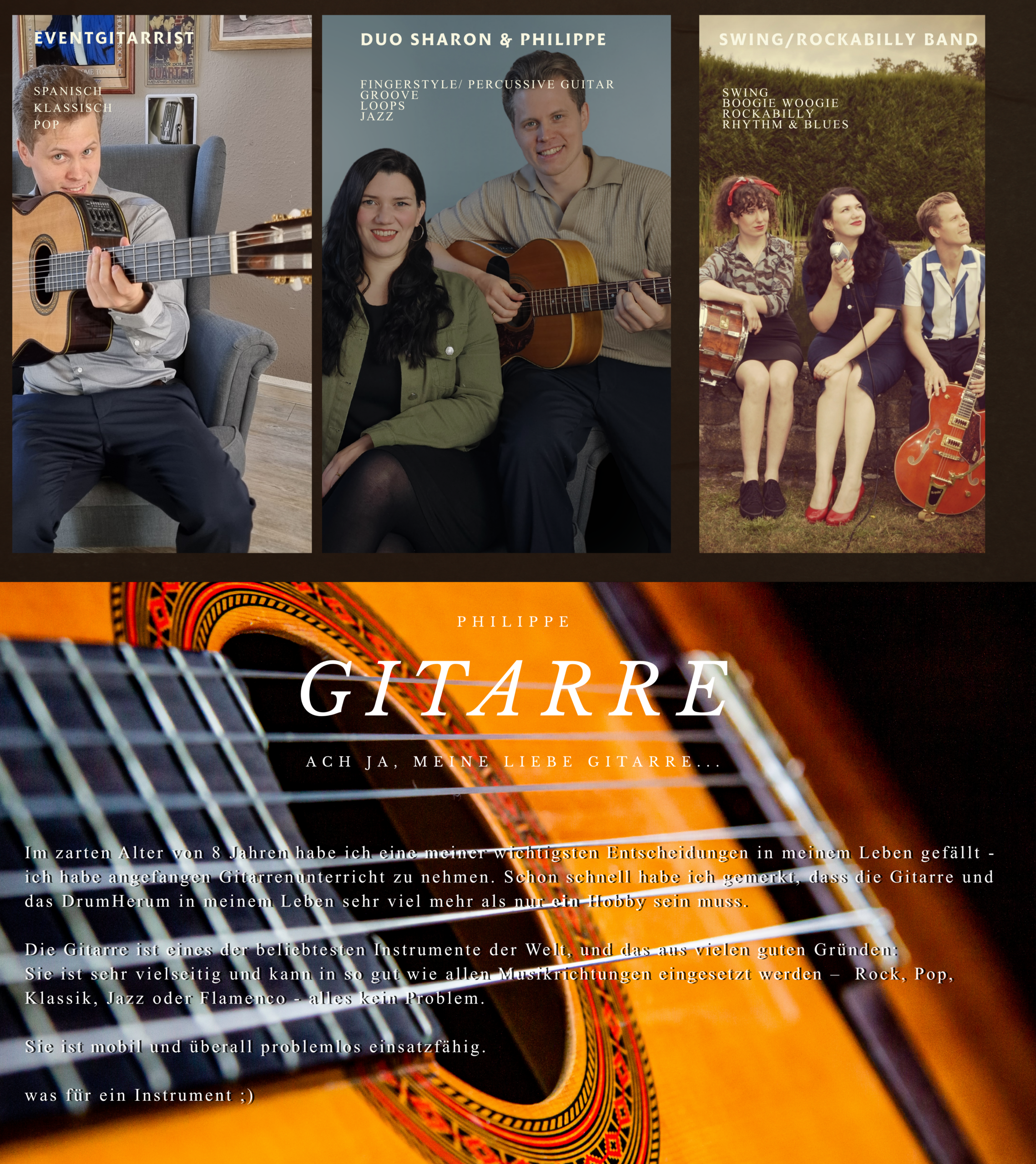 Eventgitarrist Website